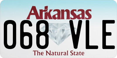 AR license plate 068VLE