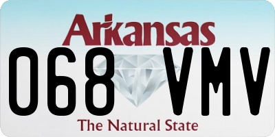 AR license plate 068VMV