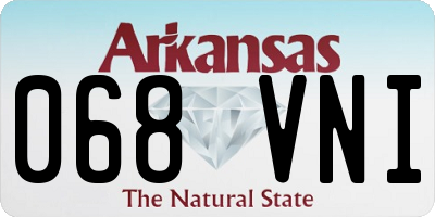 AR license plate 068VNI