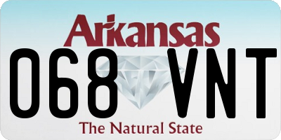 AR license plate 068VNT