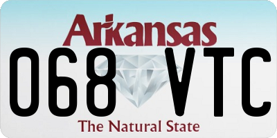 AR license plate 068VTC