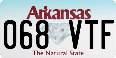 AR license plate 068VTF