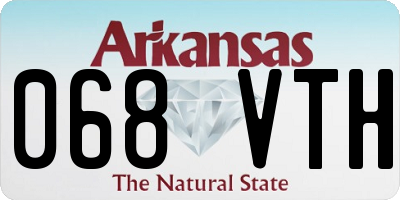 AR license plate 068VTH