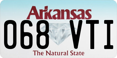 AR license plate 068VTI