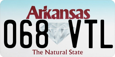 AR license plate 068VTL