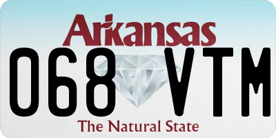 AR license plate 068VTM