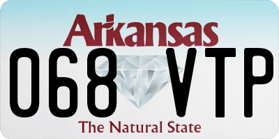 AR license plate 068VTP