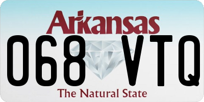 AR license plate 068VTQ