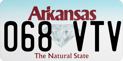 AR license plate 068VTV