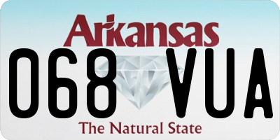 AR license plate 068VUA