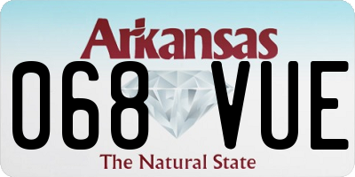 AR license plate 068VUE