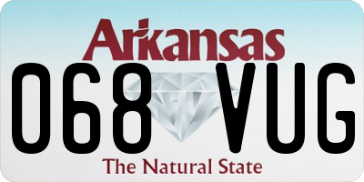 AR license plate 068VUG