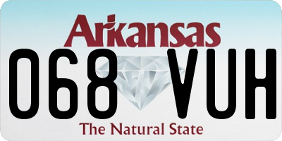 AR license plate 068VUH