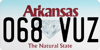 AR license plate 068VUZ