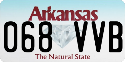AR license plate 068VVB