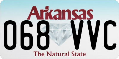 AR license plate 068VVC
