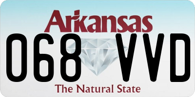 AR license plate 068VVD