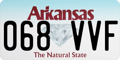 AR license plate 068VVF