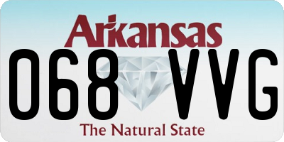AR license plate 068VVG