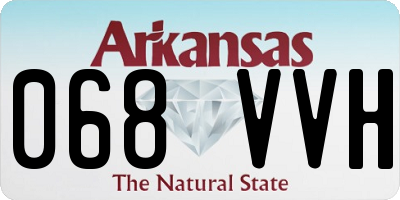 AR license plate 068VVH