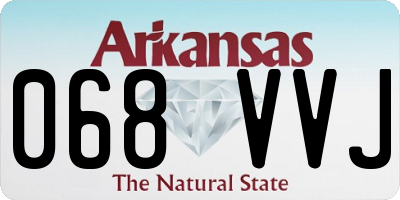 AR license plate 068VVJ