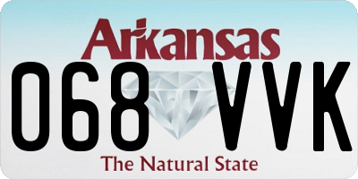 AR license plate 068VVK
