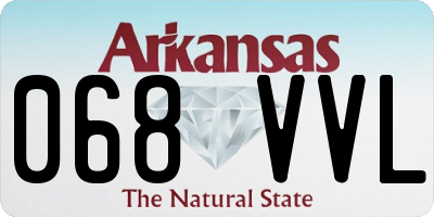 AR license plate 068VVL
