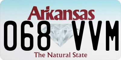 AR license plate 068VVM