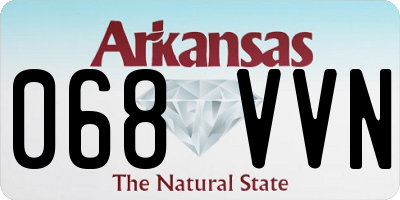 AR license plate 068VVN