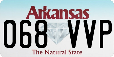AR license plate 068VVP