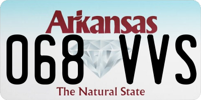 AR license plate 068VVS