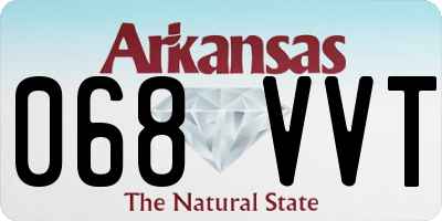 AR license plate 068VVT