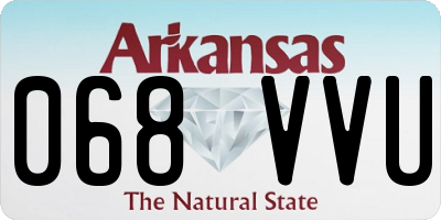 AR license plate 068VVU