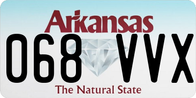 AR license plate 068VVX