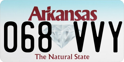AR license plate 068VVY