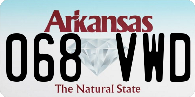 AR license plate 068VWD