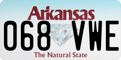AR license plate 068VWE