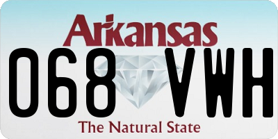 AR license plate 068VWH
