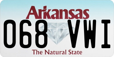 AR license plate 068VWI