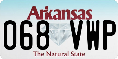 AR license plate 068VWP