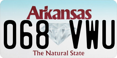 AR license plate 068VWU