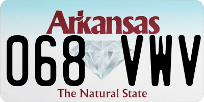 AR license plate 068VWV