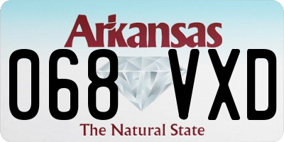 AR license plate 068VXD