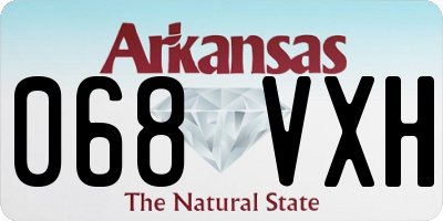 AR license plate 068VXH