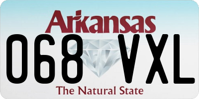 AR license plate 068VXL