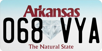 AR license plate 068VYA