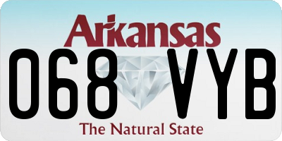 AR license plate 068VYB
