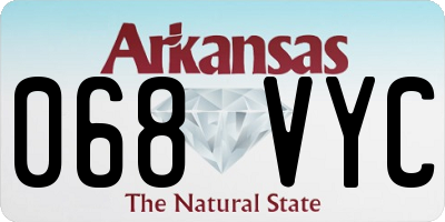 AR license plate 068VYC