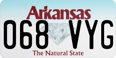 AR license plate 068VYG