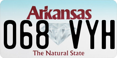 AR license plate 068VYH